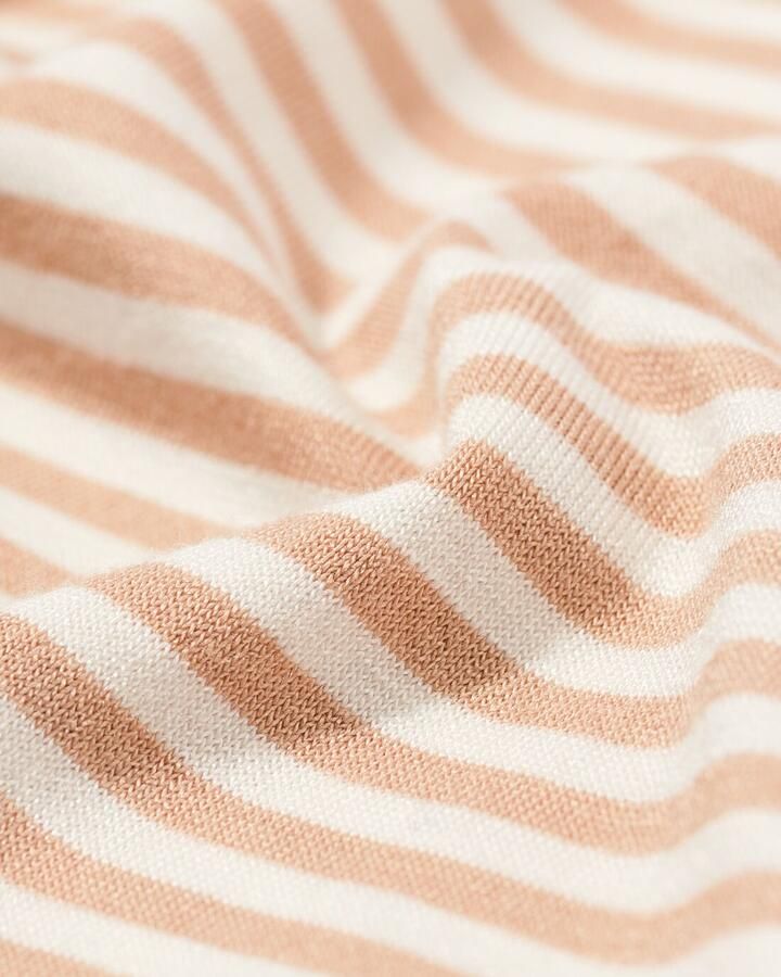 HEMA Damespyjamabroek Straight Fit Strepen Beige (beige)
