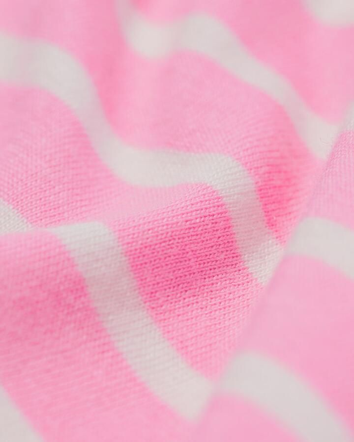 HEMA Damespyjamatop Jersey Strepen Roze (roze)
