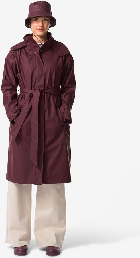 HEMA Damesregenjas Donkerrood (donkerrood) - Foto 2