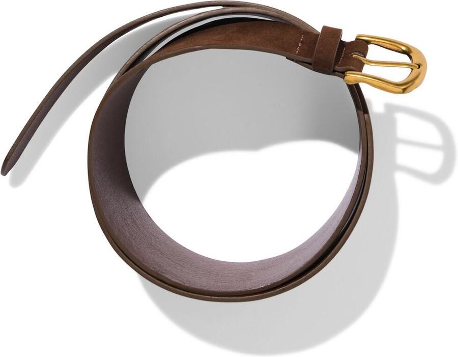 HEMA Damesriem 6.4cm Suède Donkerbruin (donkerbruin)