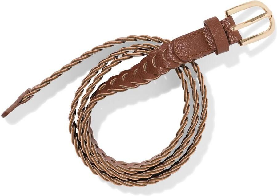 HEMA Damesriem Gevlochten Bruin (bruin) - Foto 2