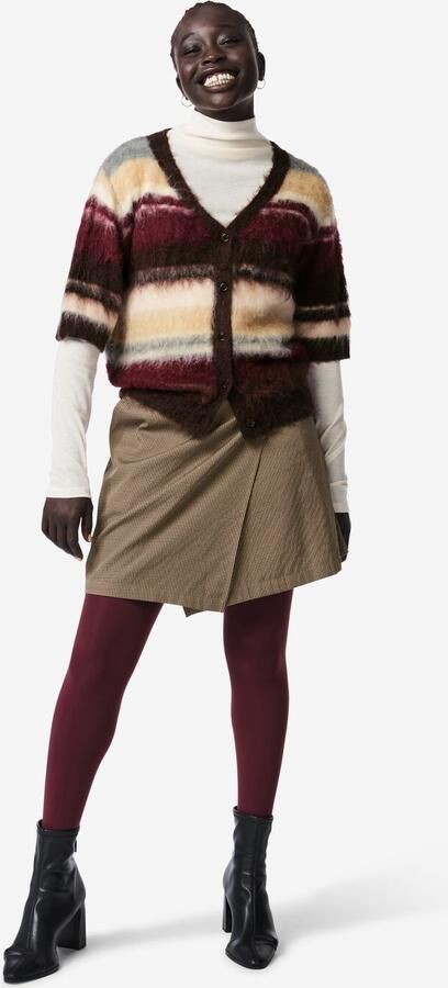 HEMA Damesrok Lucy Regular Fit Ruiten Multi