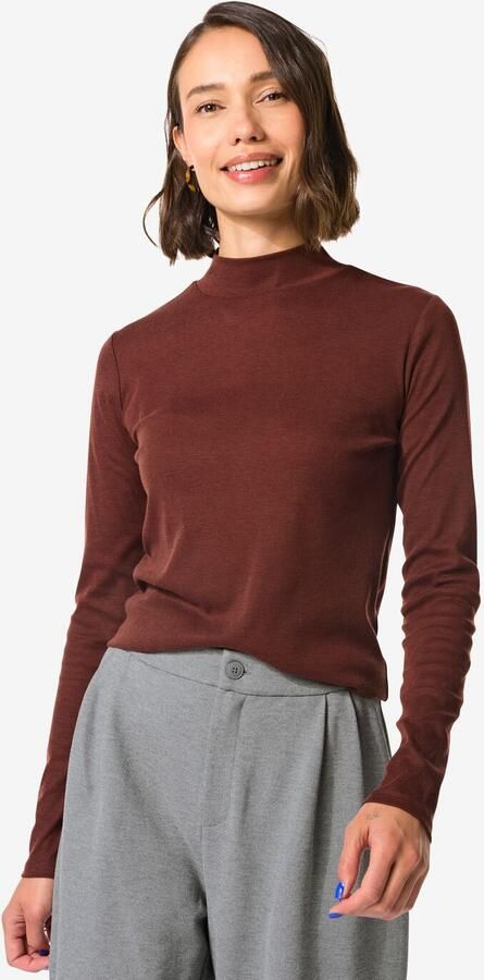 HEMA Dames T-shirt Lora Bruin (bruin) - Foto 2