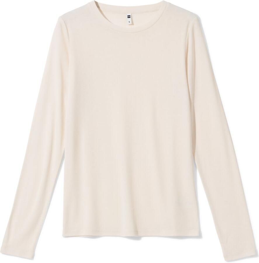 HEMA Dames T-shirt Lora Gebroken Wit (gebroken wit) - Foto 2