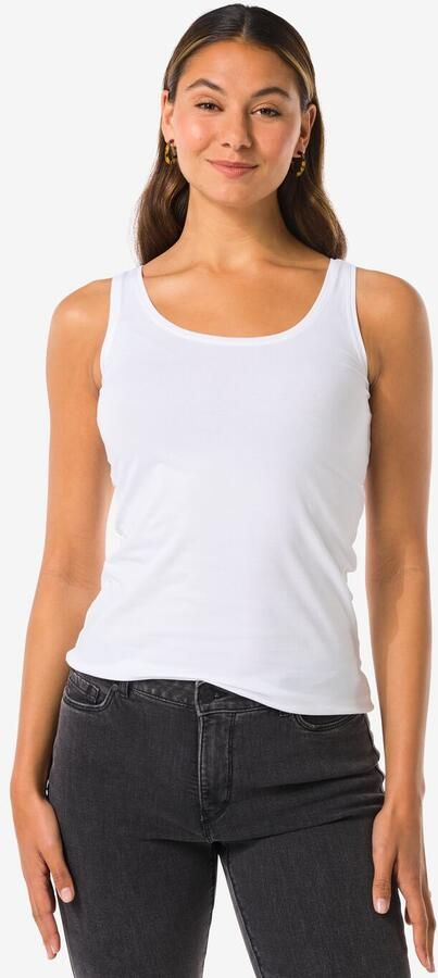 HEMA Damessinglet Biologisch Katoen Wit (wit) - Foto 2