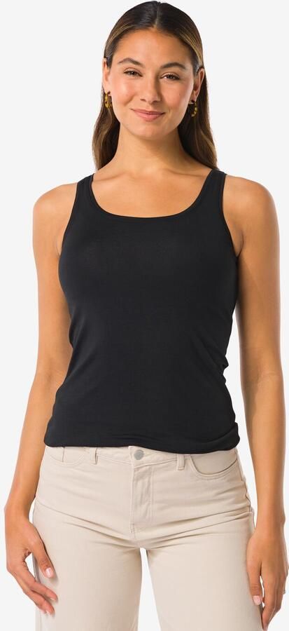 HEMA Damessinglet Biologisch Katoen Zwart (zwart) - Foto 2