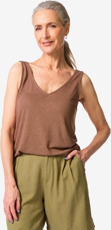HEMA Damessinglet Carry Bruin (bruin)