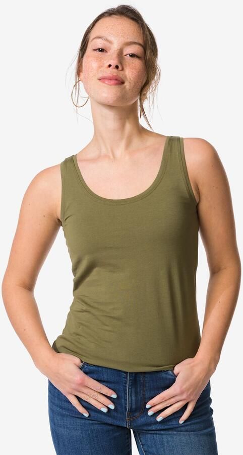HEMA Damessinglet Carry Olijf (olijf)