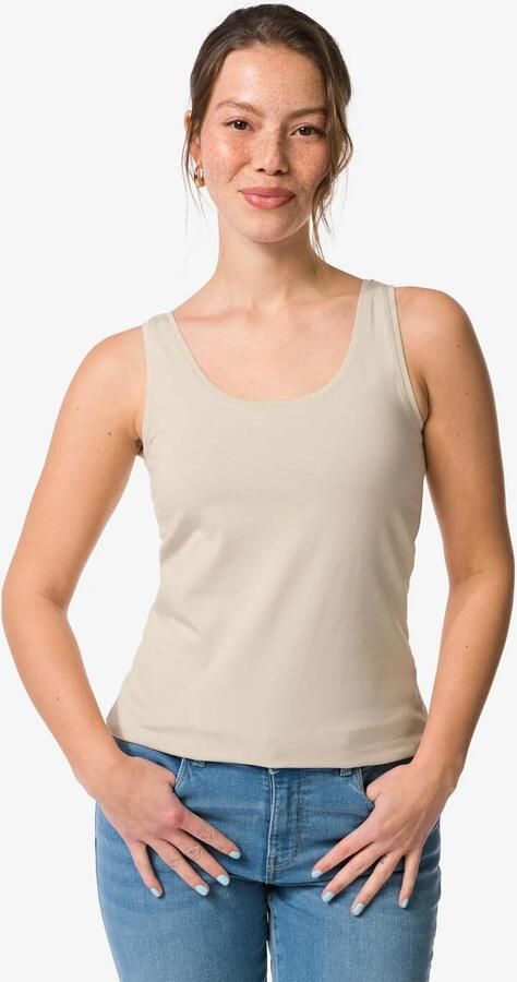 HEMA Damessinglet Carry Zand (zand)