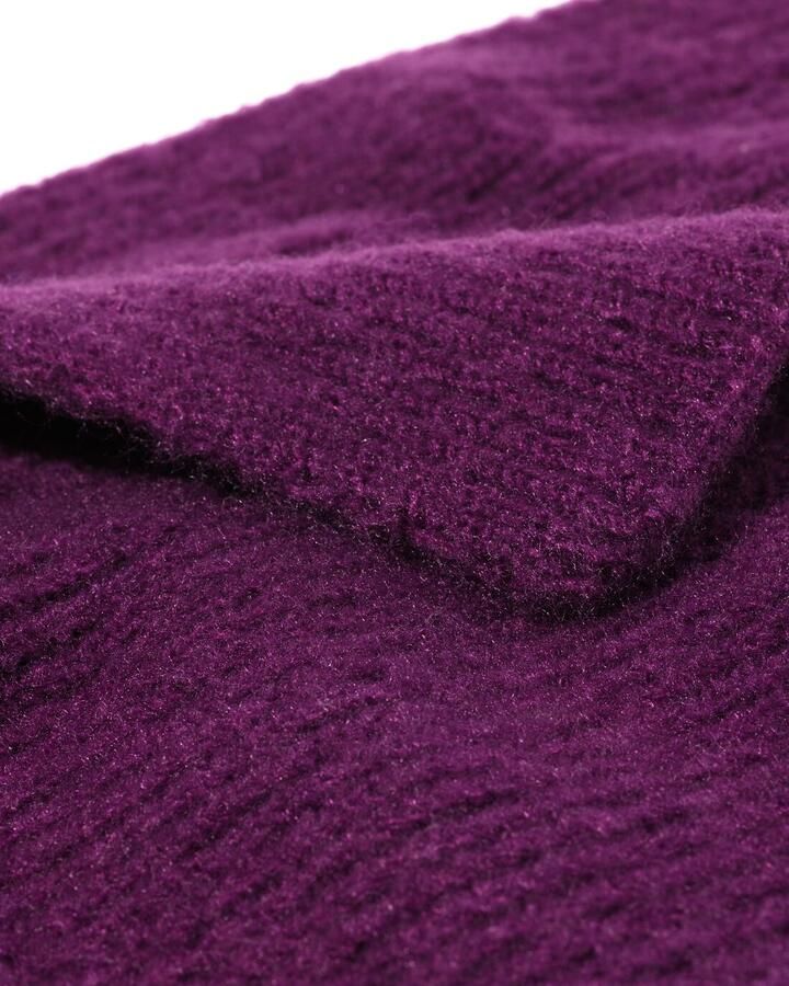 HEMA Damessjaal 28x200cm Donkerpaars (paars)