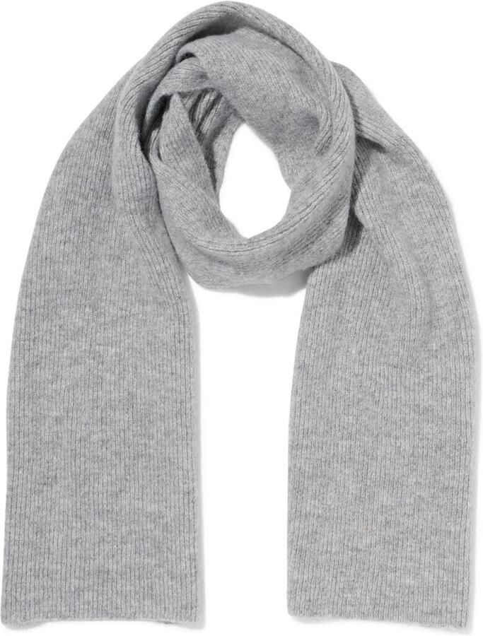 HEMA Damessjaal 28x200cm Grijs - Foto 2