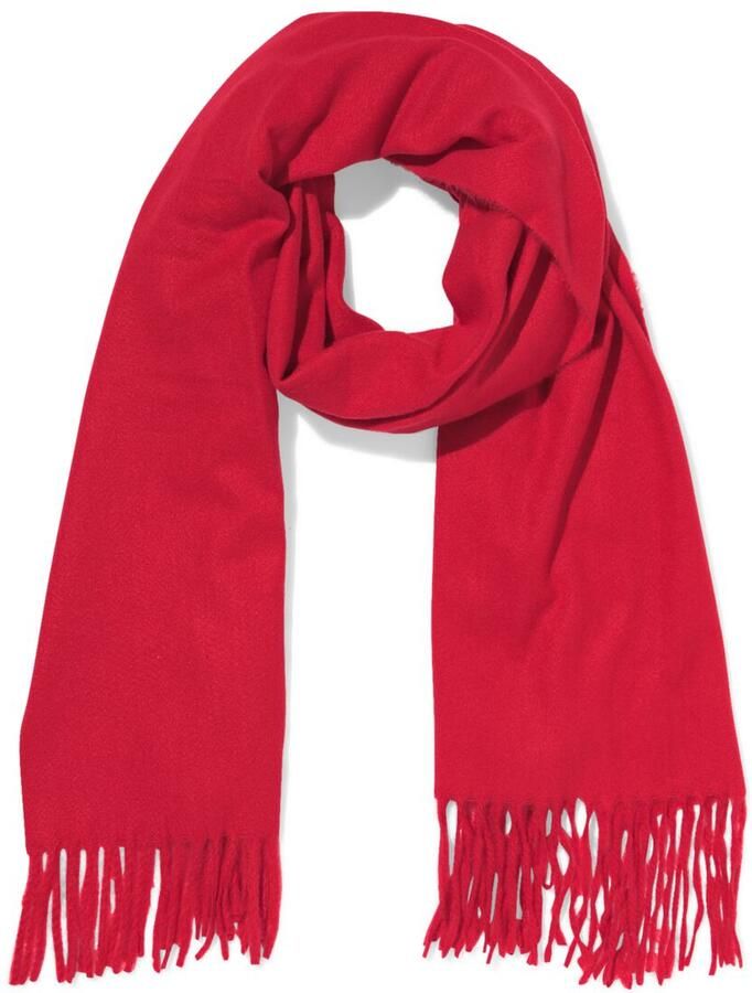 HEMA Damessjaal 58x200cm Rood - Foto 2