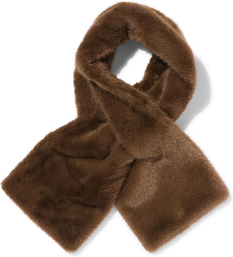 HEMA Damessjaal Imitatiebont (bruin)