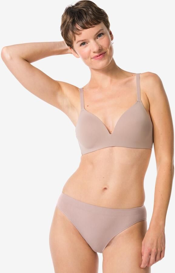 HEMA Damesslip Naadloos Micro Beige (beige) - Foto 3