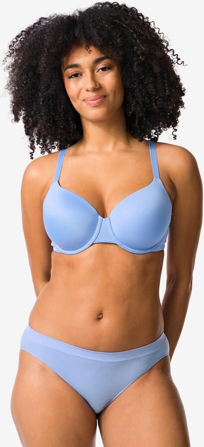 HEMA Damesslip Naadloos Micro Blauw (blauw) - Foto 2