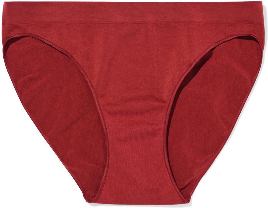 HEMA Damesslip Naadloos Micro Donkerrood (donkerrood)