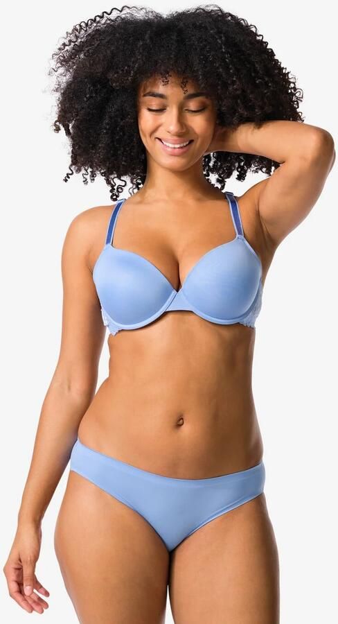 HEMA Damesslip Second Skin Micro Blauw (blauw) - Foto 5