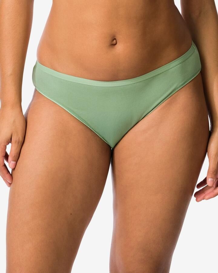 HEMA Damesslips Katoen 2 Stuks Groen (groen)