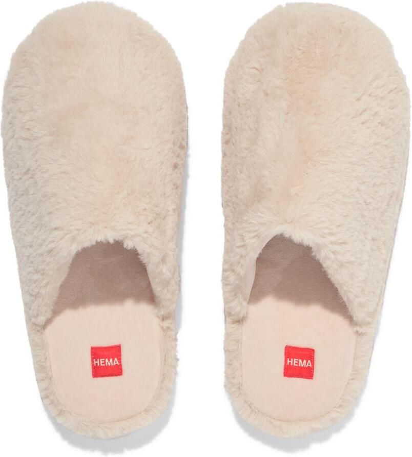 HEMA Damessloffen Imitatiebont Beige (beige)