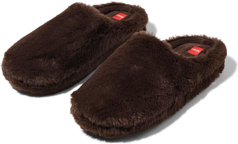 HEMA Damessloffen Imitatiebont Bruin - Foto 2