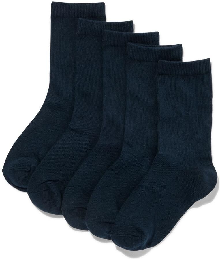 HEMA Damessokken 5 Paar Donkerblauw (donkerblauw)