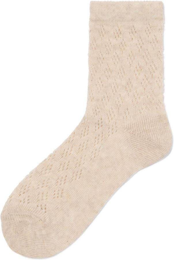 HEMA Damessokken Ajour Beige (beige) - Foto 2