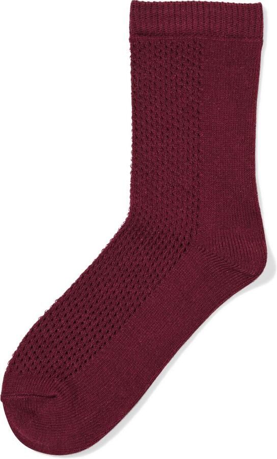 HEMA Damessokken Ajour Donkerrood (donkerrood) - Foto 2