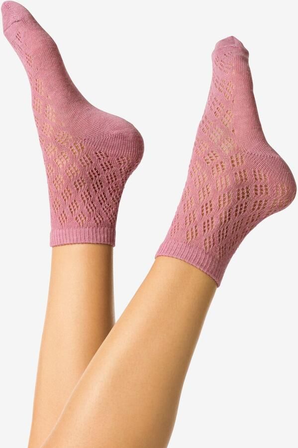 HEMA Damessokken Ajour Lichtpaars (lichtpaars)