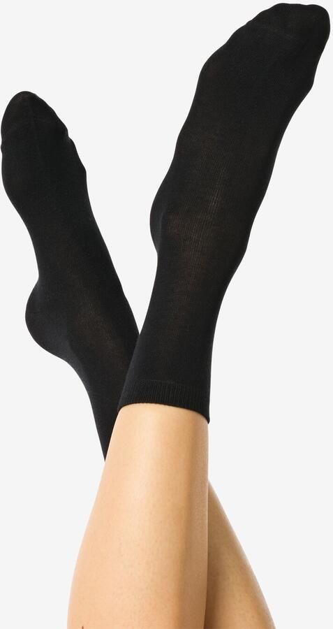 HEMA Damessokken Bamboe Zwart (zwart)