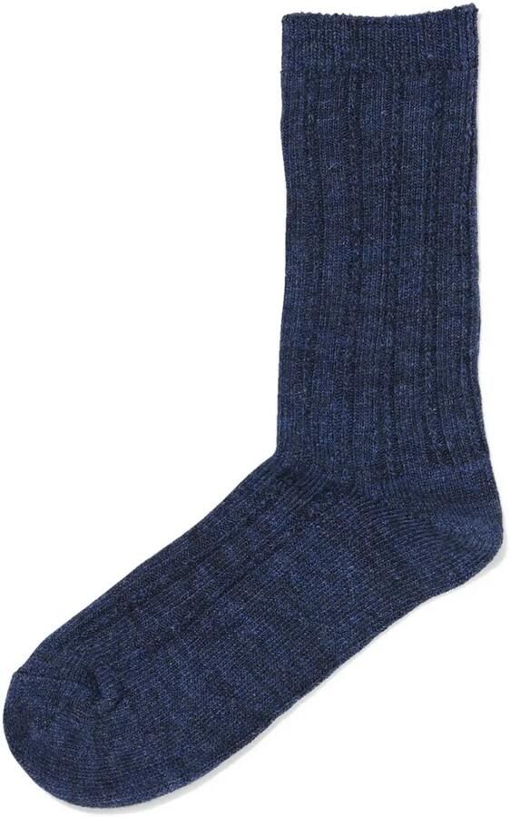 HEMA Damessokken Rib Donkerblauw (donkerblauw) - Foto 2