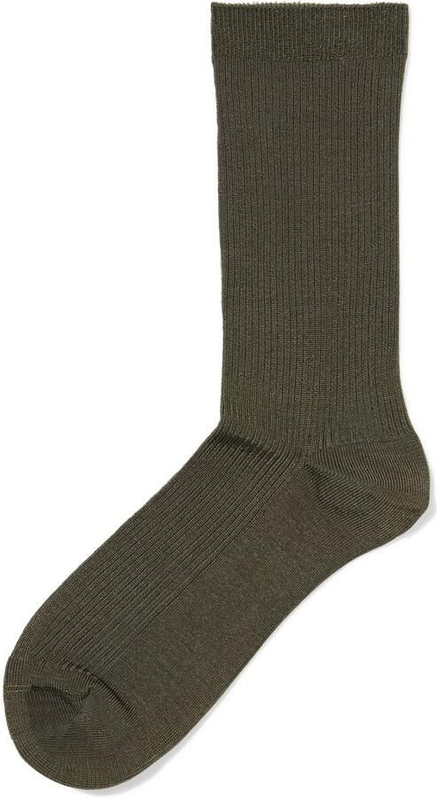 HEMA Damessokken Rib Donkergroen (donkergroen) - Foto 2