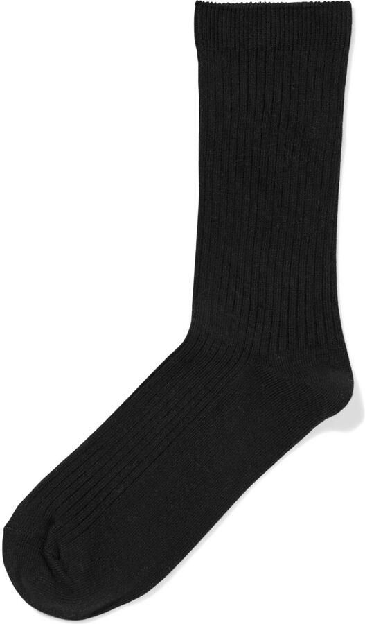 HEMA Damessokken Rib Zwart (zwart) - Foto 2