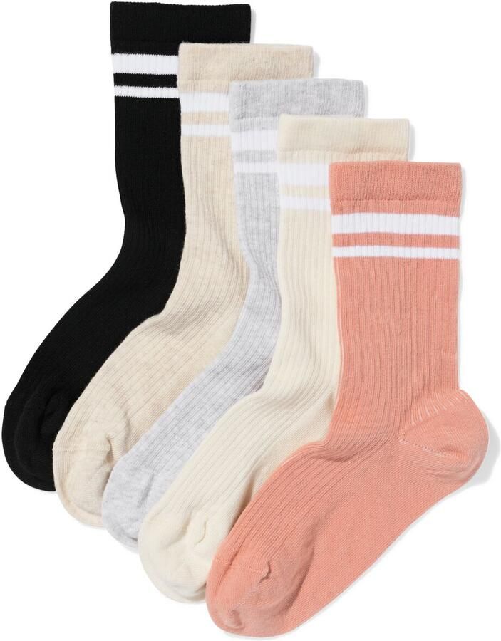 HEMA Damessokken Driekwart Sportief 5 Paar Terra (terra) - Foto 2