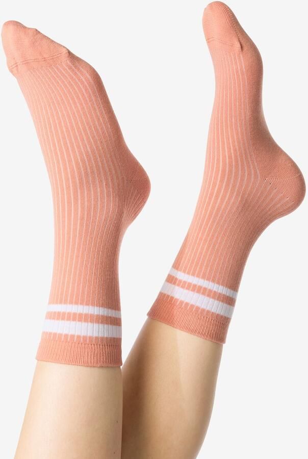 HEMA Damessokken Driekwart Sportief 5 Paar Terra (terra)