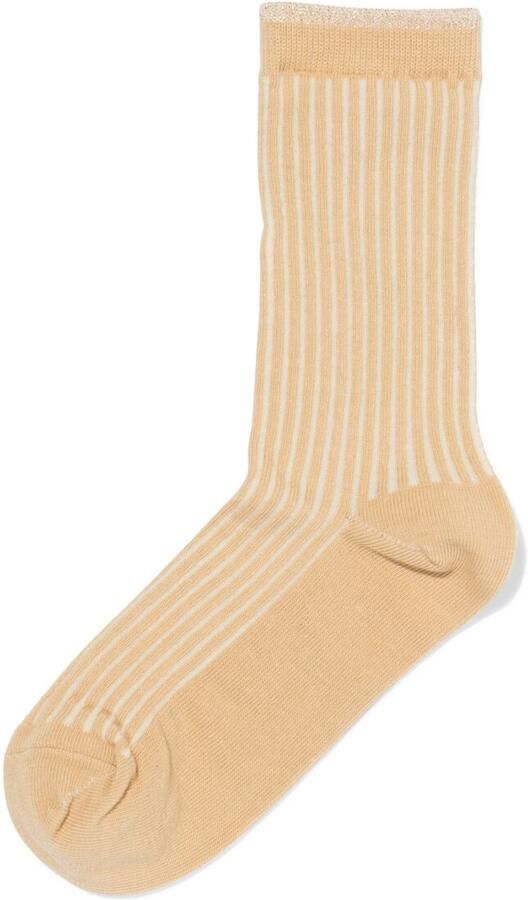 HEMA Damessokken Strepen Zand (zand) - Foto 2