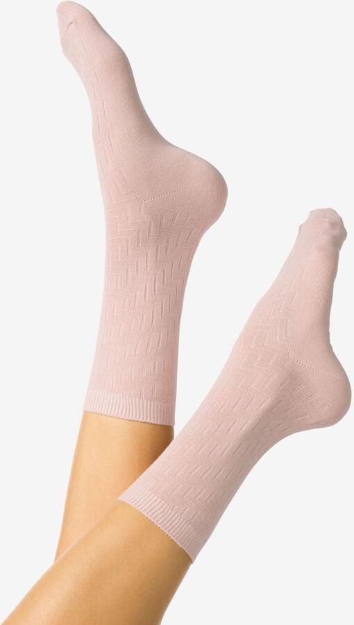 HEMA Damessokken Structuur Oudroze (oudroze)
