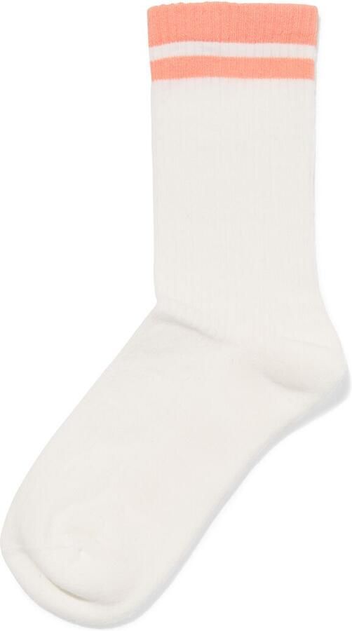 HEMA Damessokken Driekwart Terry Lichtoranje (lichtoranje) - Foto 2