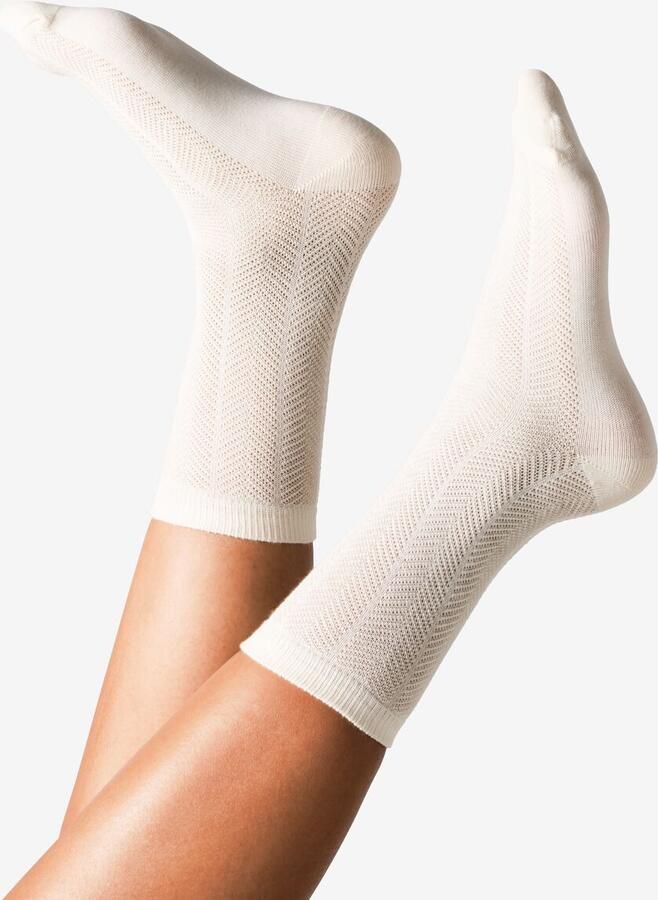 HEMA Damessokken Visgraat 5 Paar Beige (beige) - Foto 2