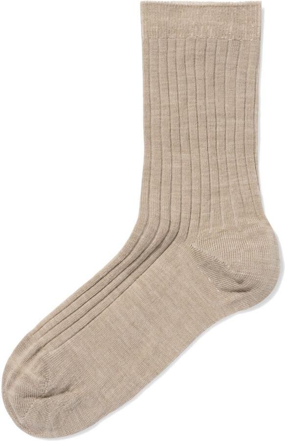 HEMA Damessokken Wol Beige (beige) - Foto 2