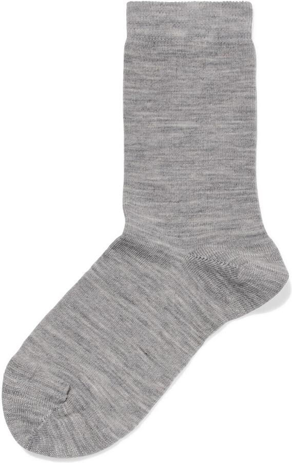 HEMA Damessokken Wol Grijsmelange (grijsmelange)