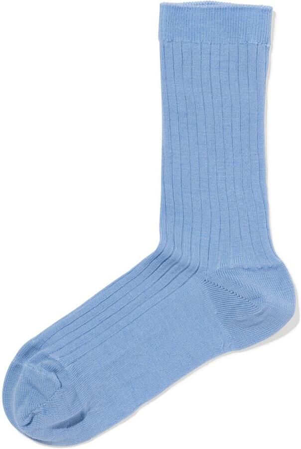 HEMA Damessokken Wol Lichtblauw (lichtblauw) - Foto 3