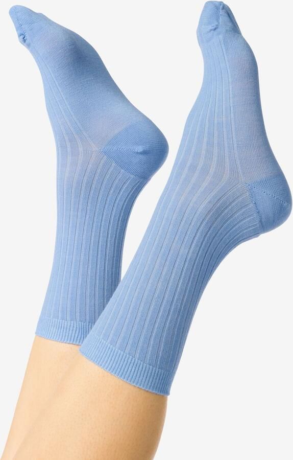 HEMA Damessokken Wol Lichtblauw (lichtblauw)