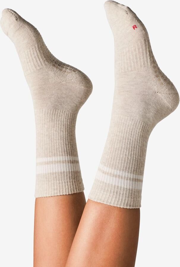HEMA Damessokken Yoga Antislip 2 Paar Beige - Foto 2
