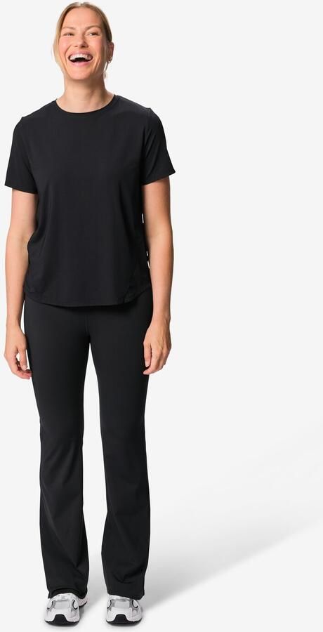 HEMA Damessportlegging Flared Fit Zwart