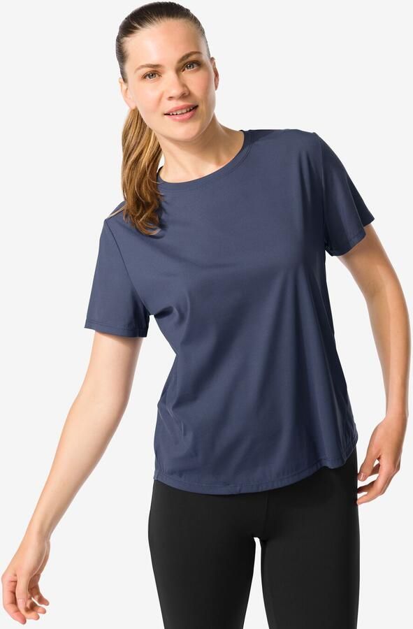 HEMA Damessportshirt Donkerblauw (donkerblauw) - Foto 2