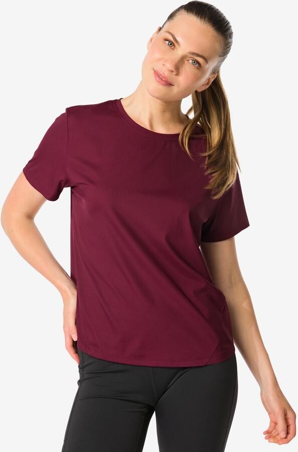 HEMA Damessportshirt Donkerrood (donkerrood) - Foto 2