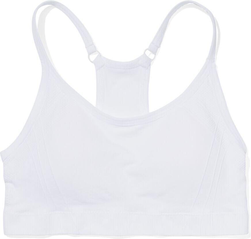 HEMA Damessporttop Light Support Naadloos Wit (wit)
