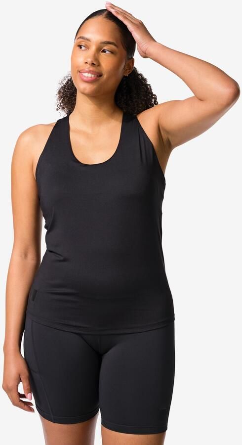 HEMA Damessporttop Met Ingebouwde Bh Light Support Zwart (zwart) - Foto 2
