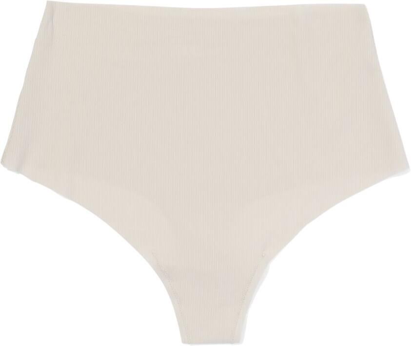 HEMA Damesstring Hoge Taille Micro Rib Ultimate Comfort Gebroken Wit (gebroken wit) - Foto 2