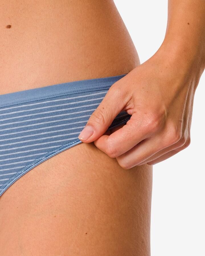 HEMA Damesstring Katoen 2 Stuks Blauw (blauw) - Foto 3